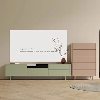 Скандинавский шкаф для хранения из массива дерева Художественный дизайн Красивые напольные столики Прямоугольные ножки для гостиной Мебель для дома