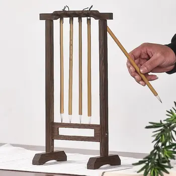 Креативный минималистичный современный кабинет, вешалка для кистей four treasures, японский держатель для кисти для каллиграфического китайского рисования.
