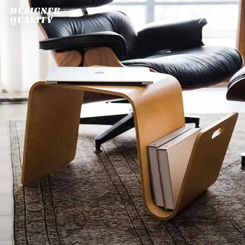 Дизайнерский простой маленький журнальный столик, журнальный столик в скандинавском стиле, гостиная с креативным искусством из массива дерева, простой угловой столик