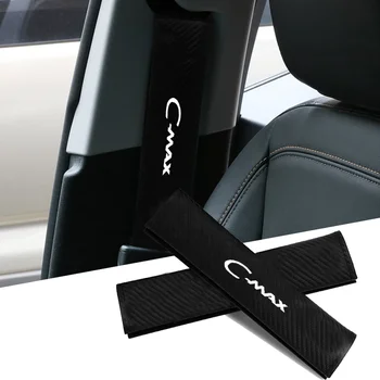 Ремень безопасности Плечевой чехол для ремня безопасности из углеродного волокна, защитная накладка для автоматического ремня безопасности для автомобильных аксессуаров Ford Cmax C-MAX