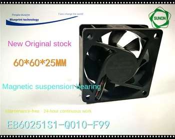 60*60*25 мм Оригинальный EB60251S1-Q010-F99 6025 6 см 12 В Вентилятор охлаждения с магнитным подшипником