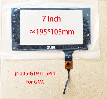 Панель рукописного ввода с цифровым преобразователем сенсорного экрана 7 дюймов для GMC JR-005-GT911 JR-007 ≈195 мм * 105 мм
