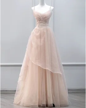 Вечернее платье с высококачественным ремешком, женские элегантные сетчатые платья для гостей свадебной вечеринки, изысканное платье для выпускного вечера на день рождения, Vestidos