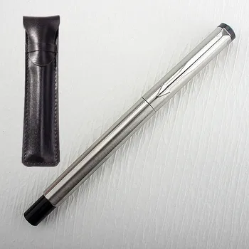 Высококачественные серебристые цвета Бизнес-офис Перьевая ручка диаметром 0,5 мм Студенческие Школьные Канцелярские принадлежности Чернила Ручка для каллиграфии