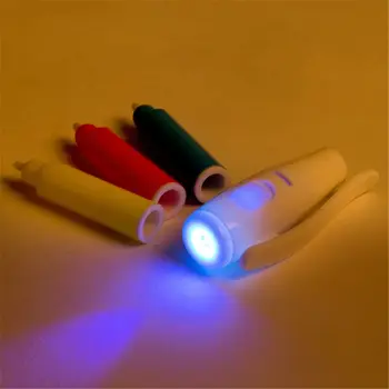 Невидимая ручка B36C ручка с ультрафиолетовым излучением 3 флуоресцентных цвета, забавная ручка-трафарет для детского подарка