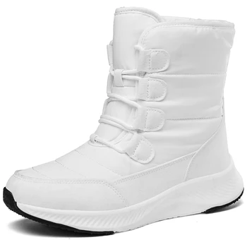 Зимние женские ботинки 2023 Новые женские зимние ботинки с короткими плюшевыми женскими хлопчатобумажными ботинками, обувь для прогулок, женская обувь, кроссовки