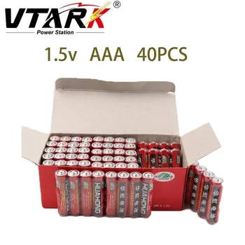 40 шт. Высококачественная углеродистая батарейка AA AAA 1,5 В, игрушечный пульт дистанционного управления, безопасная батарея, взрывозащищенная, без ртути, больше мощности