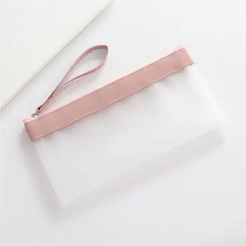 Практичная сумка для карандашей с ремешком, портативная прозрачная сумка для хранения экзаменационных канцелярских принадлежностей, Офисный гаджет, сумка для канцелярских принадлежностей, сумка для ручек