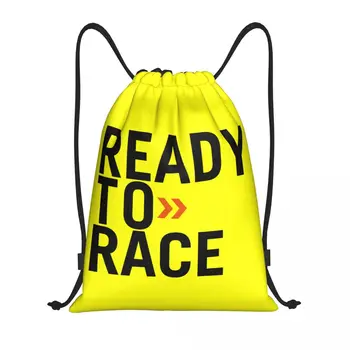 Готовая к гонке сумка на шнурке, Женская Мужская портативная спортивная сумка для спортзала, спортивные рюкзаки для тренировок мотоциклистов