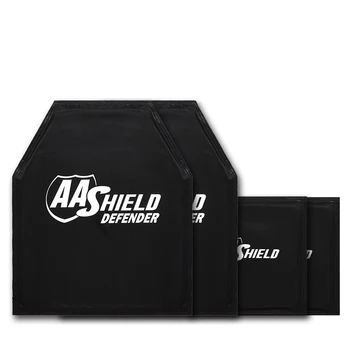 AA Shield Defender Пуленепробиваемый Мягкий Бронежилет Со Вставками Из Пластин Для Самообороны NIJ IIIA & HG2 10x12 Shooting Cut 6x6 Kit
