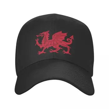 Бейсболка с красным драконом под флагом Уэльса для мужчин и женщин, Персонализированная Регулируемая унисекс Валлийская шляпа Proud Dad в стиле хип-хоп, бейсболки Snapback