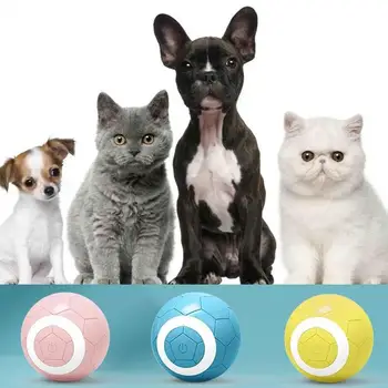 Peppy Pet Ball Smart Cat Toys Автоматический Катящийся Мяч с Хранением Кошачьей Мяты Интеллектуальная Движущаяся Игрушка Для Собак Забавные Интерактивные Собачьи Шарики