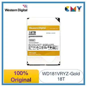 100% Оригинальный Western Digital WD Gold 18 ТБ 3,5 HDD Корпоративный жесткий диск SATA 7200 об/мин WD181VRYZ