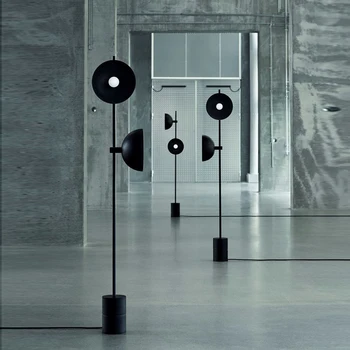 Торшер Laura Bilde, скандинавский двойной светильник для гостиной, черный торшер, простой офисный дизайнерский светильник для гостиной