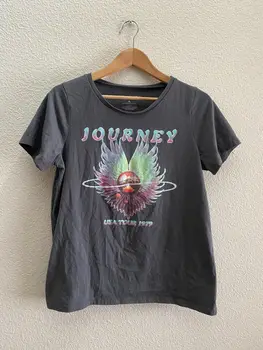 Турне группы Journey по США 1979, серая футболка с коротким рукавом, размер XL, переиздание 2021 года
