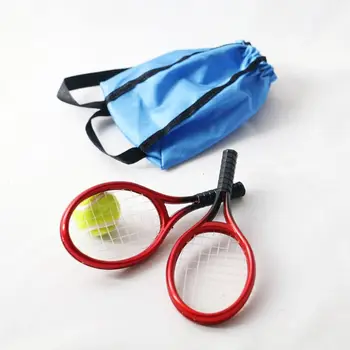 Наборы теннисных ракеток для моделирования теннисной куклы Diy Кукольный домик 1/6/1/12 Набор миниатюрных теннисных моделей Mini Creative