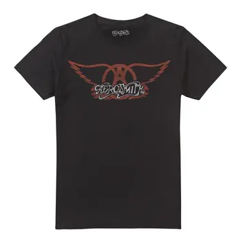 Мужская футболка Aerosmith, хлопковая футболка Walk This Way, черная официальная футболка S-2Xl