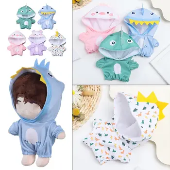 Детская игрушка динозавр цыпленок Медведь с хлопковой набивкой, милые толстовки, цельная одежда, миниатюрный комбинезон, одежда для куклы Idol