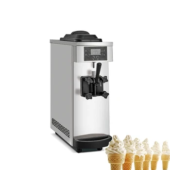 Коммерческая настольная машина для приготовления мороженого, маленькая машина для приготовления замороженного йогурта из нержавеющей стали