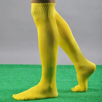 Мужской спорт Футбол, футбольные длинные носки выше колена, Бейсбольные хоккейные спортивные носки, Дышащие носки для бега на открытом воздухе