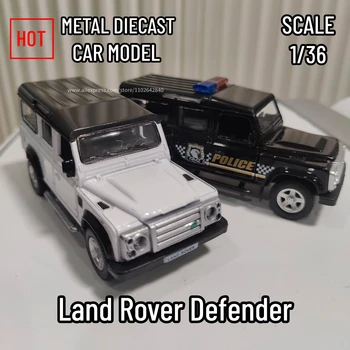 Реплика модели автомобиля Land Rover Defender в масштабе 1:36, металлическая миниатюра, искусство домашнего декора, Хобби, стиль жизни, Рождественский подарок для детей, коллекция игрушек