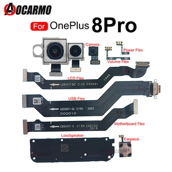 Камера/Питание /Громкость И Динамик Для OnePlus 8 Pro 1 + 8Pro USB-Порт Для зарядки И ЖК-Материнская плата Для Ремонта Основного Гибкого кабеля