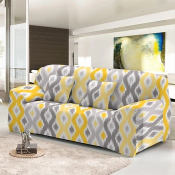 2021 Новый геометрический эластичный чехол для дивана Suit L-образной комбинации на 1/2/3/4 места, универсальный эластичный угловой чехол-накладка