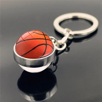 Мини-баскетбольный брелок Красочная подвеска Для любителей спорта Сувенирная подвеска Брелок для ключей Украшения Маленький волейбольный брелок для ключей