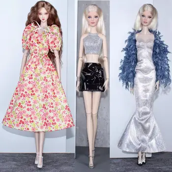 Модная праздничная одежда для кукол, высококачественная повседневная одежда, элегантное плюшевое пальто, 10 стилей, одежда для кукол 30 см, 11,5 