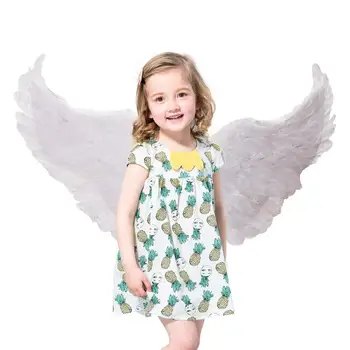 Комплект костюмов Ангела Light Up с ангельскими крыльями на батарейках для девочек, лента для волос/Палочка/Крылья для косплея Ангела на день рождения