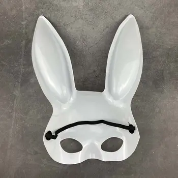 Женская праздничная маска сексуального кролика, маска для косплея, маска с заячьими ушками, аксессуары для костюмов для вечеринки, бара, ночного клуба