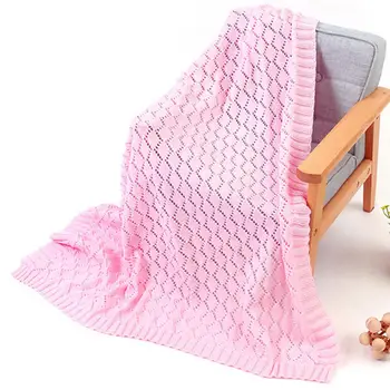 Детское Полое вязаное крючком одеяло для сна, стеганое одеяло для пеленания
