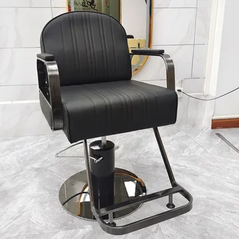 Эргономичные парикмахерские кресла Табурет для волос Металлический Эргономичный Вращающийся Стул для лица Удобная Мебель для салона красоты Silla Barberia