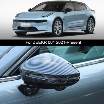 2ШТ Для ZEEKR 001 2021-2025 Зеркало Заднего Вида Дождевая Крышка Для Бровей С Блестками Автомобильный Хромированный Стайлинг ABS Авто Внешние Аксессуары