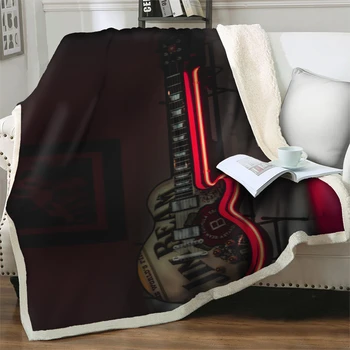 Постельное белье с 3D-принтом в стиле ретро, Мягкие, комфортные Плюшевые пледы для кроватей, дивана, легкого офисного одеяла для пикника