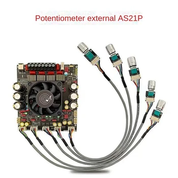 AS21P Bluetooth 5.1 Плата Цифрового Усилителя Мощности 2.1-Канальный TPA3255 Постоянного тока 18-50 В Для Сабвуферного Динамика Простая Установка Внешнего