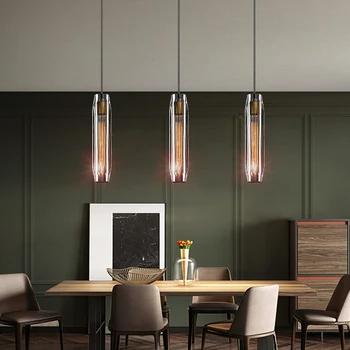 Роскошный хрустальный светодиодный подвесной светильник для столовой, бар, кухонный остров, креативная потолочная люстра, подвесное освещение, домашний декор
