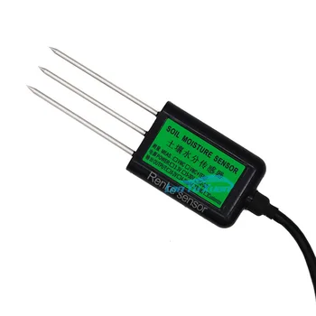 RS485 4-20mA Датчики Температуры и Влажности почвы EC Датчик Влагопроводности