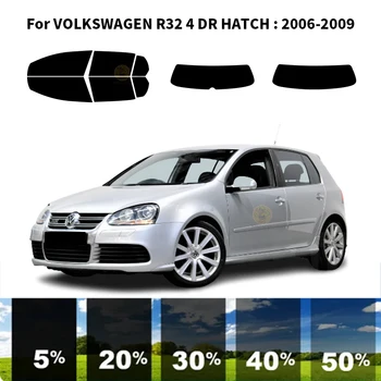 Предварительно нарезанная нанокерамика Комплект для УФ-тонировки автомобильных окон Автомобильная пленка для окон VOLKSWAGEN R32 4 DR HATCH 2006-2009