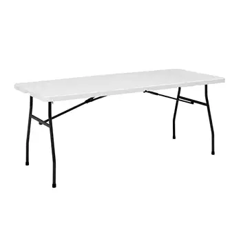 6-футовый стол премиум-класса, раскладывающийся пополам, белый гранит