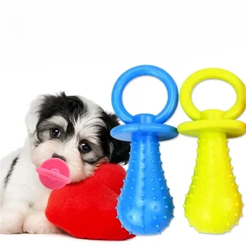 Пустышка собака резиновая домашняя кошка щенок жевательная игрушка домашняя собака игра для домашних собак звуковая пустышка 4x9,5 см игрушка для домашних животных