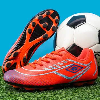 Горячая распродажа Дешевых кроссовок для футзала Мужчин Женщин С длинными шипами Профессиональных футбольных Бутс Мужская Спортивная обувь Футбольные кроссовки Tenis Futsal
