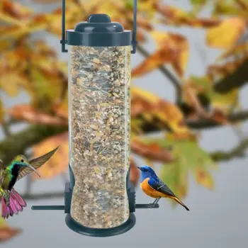 Пластиковая кормушка для диких птиц, блюдо для еды, Подвесное ведро для сада, аксессуары для домашних животных