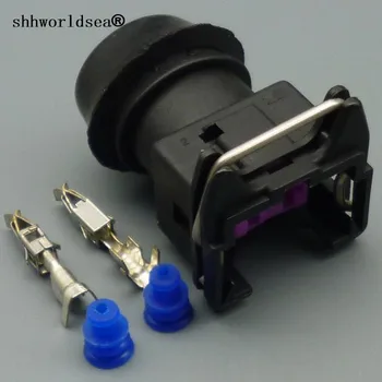 shhworldsea 3,5 мм 2-контактный разъем для автоматической форсунки для распыления топлива /масляной форсунки /разъема для установки метанола автомобильный водонепроницаемый штекер
