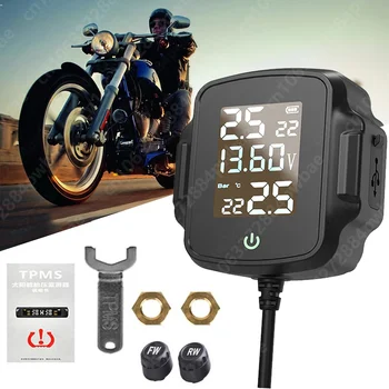 TPMS для мотоцикла с датчиком давления в шинах QC 3.0 Tpms USB Система контроля давления в шинах мотоцикла Сигнализация температуры шин