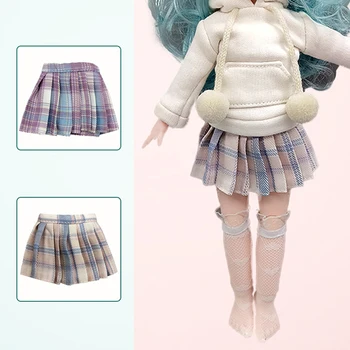 Летняя кукольная одежда, Плиссированная юбка на 30 см, Кукольная одежда, Аксессуары, Кукольное платье, Игрушки своими руками для девочек