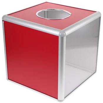 Урна для голосования Лотерейная коробка Многоцелевой куб для хранения Коробка для пожертвований из алюминиевого сплава