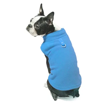 Ветрозащитная зимняя теплая флисовая шубка для маленьких собак, двусторонняя куртка для щенков, мягкий жилет для домашних животных, свитер для собак мелких пород в холодную погоду
