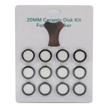 36 упаковок Ультразвукового туманообразователя, керамические диски для деталей увлажнителя, преобразовательные диски с колпачком, инструмент