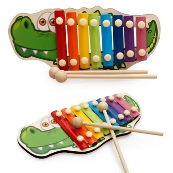 Детские музыкальные игрушки Деревянный ксилофон Музыкальный инструмент для детей Игры Монтессори, развивающие игрушки для раннего развития, детские игрушки
